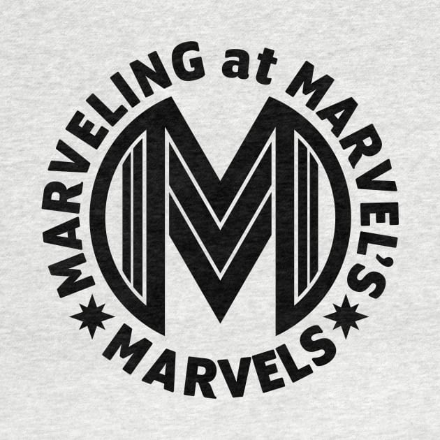 Marveling Logo in Black by Marveling At Marvel's Marvels